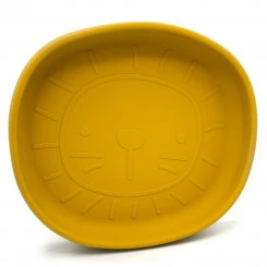 The Cotton Cloud - Schale ALFIE Mit Saugnapf - Löwe Ocker