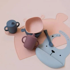 The Cotton Cloud - Schale LILI Mit Saugnapf - Bär Blush 6 The Cotton Cloud - Schale LILI Mit Saugnapf - Bär Blush – Bild 4