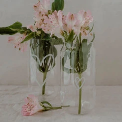 Eulenschnitt - Hohes Trinkglas Herzen 5 Eulenschnitt - Hohes Trinkglas Herzen – Bild 3