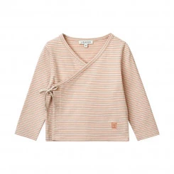 Liewood - Wickelhemd TADEO - Streifen Beige/ Rosa