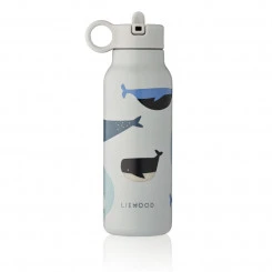 Liewood - Trinkflasche FALK Whales / Cloud Blue 350 Ml