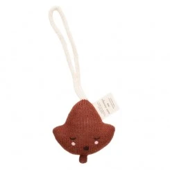 Main Sauvage - Babyrassel Anhänger "Blatt" Sienna