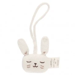 Main Sauvage - Babyrassel Anhänger Hase Ecru 3 Main Sauvage - Babyrassel Anhänger Hase Ecru