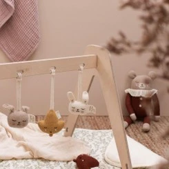 Main Sauvage - Babyrassel Anhänger Hase Ecru 4 Main Sauvage - Babyrassel Anhänger Hase Ecru – Bild 2