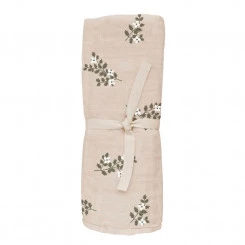 Main Sauvage - Bio Mulltuch Holly Flowers 70 X 70 Cm