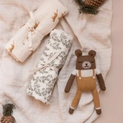 Main Sauvage - Bio Mulltuch Bay Leaves 70x70cm 5 Main Sauvage - Bio Mulltuch Bay Leaves 70x70cm – Bild 3