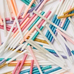 Meri Meri - Kuchenkerzen Bunt Glitzer Dipped - 16 Stk 6 Meri Meri - Kuchenkerzen Bunt Glitzer Dipped - 16 Stk – Bild 4