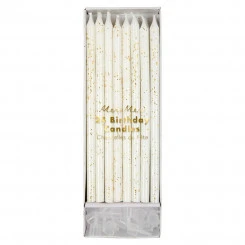 Meri Meri - Kuchenkerzen Gold Glitter - 24 Stk